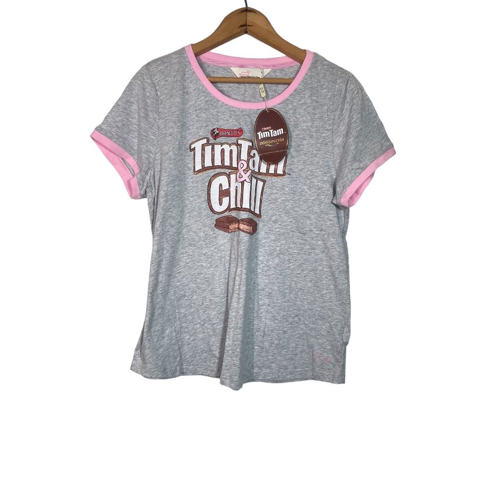 NWT Peter Alexandra Arnotts Tim Tam & Chill PJ Top HARD TO FIND  LARGE